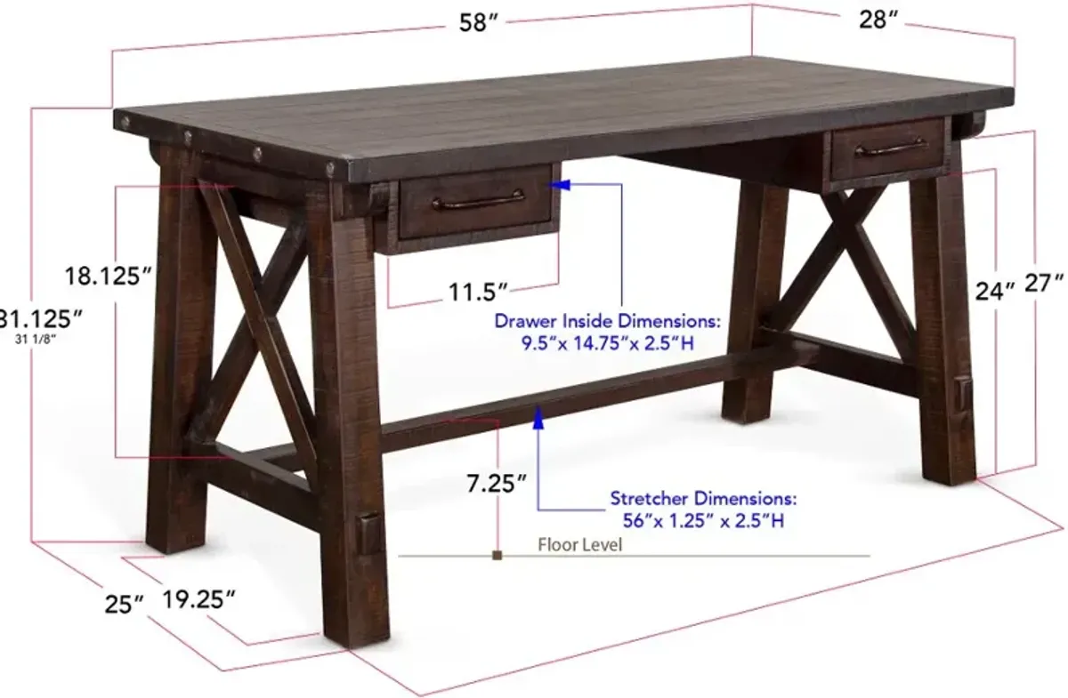 Vivian Desert Rock Writing Desk