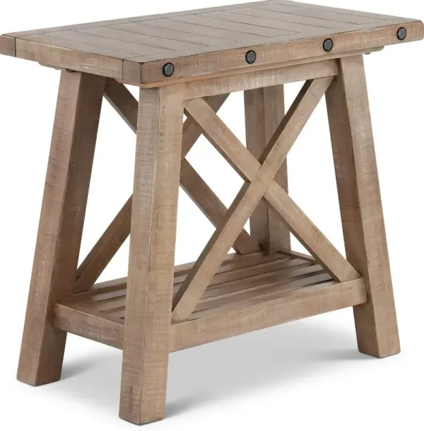 Vivian Light Brown Chairside Table