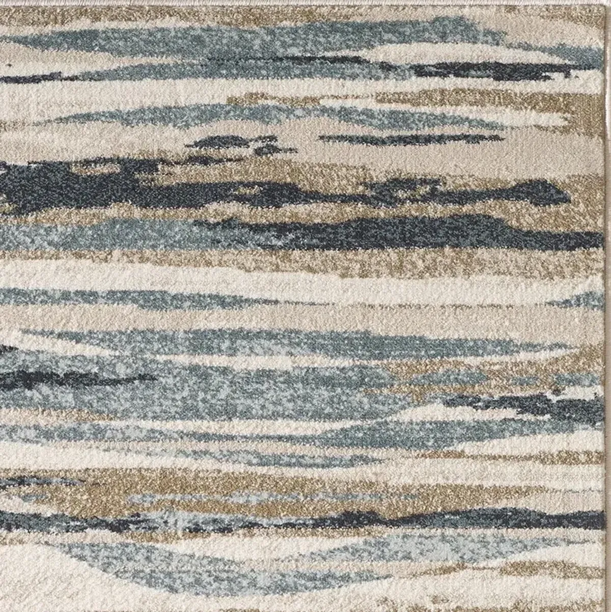 Avalon 5 x 8 Ivory Blue Landscape Area Rug