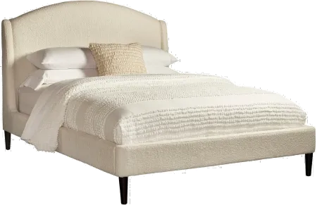 Crescent Snow White King Upholstered Bed