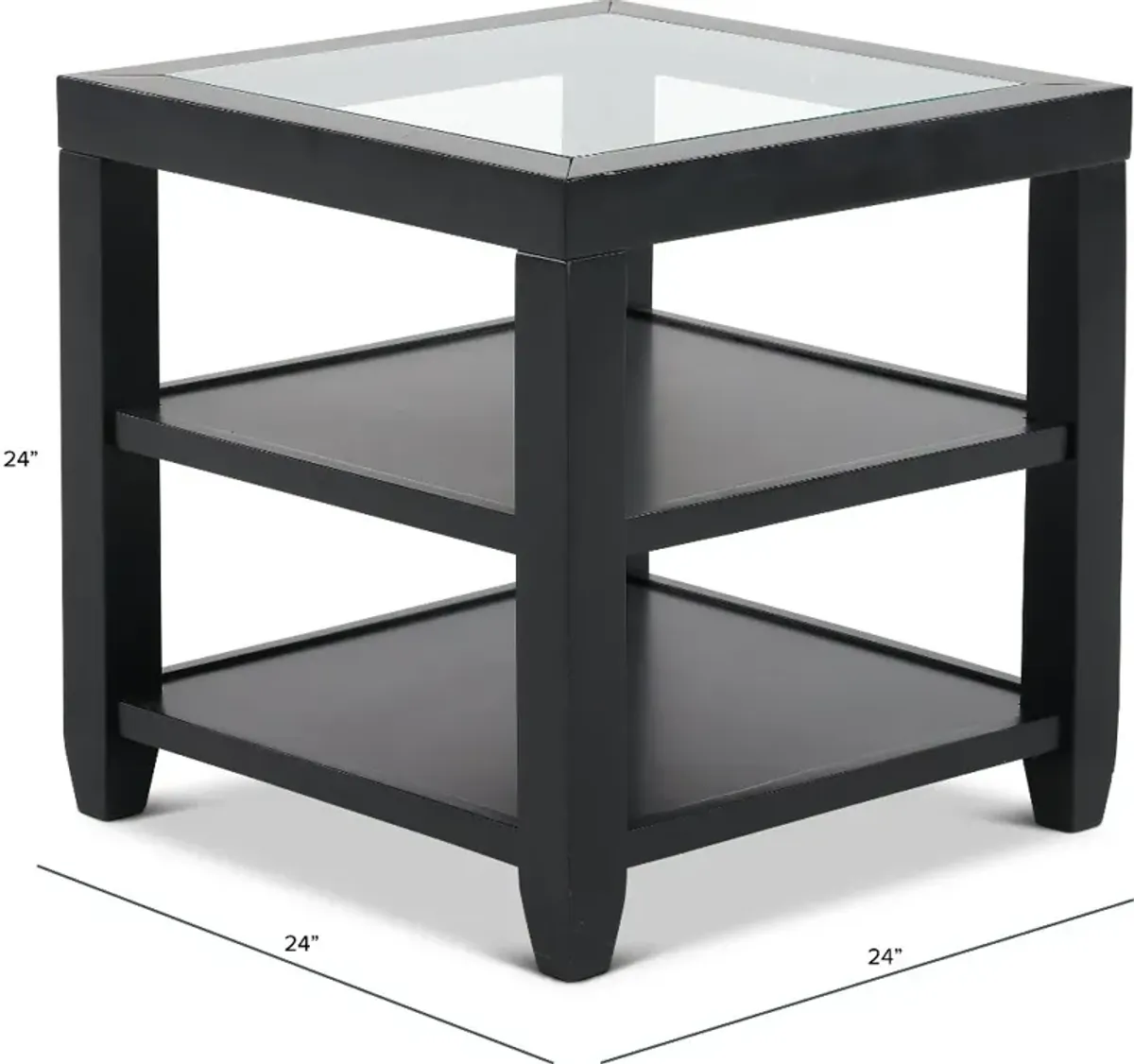 Cordero Black End Table