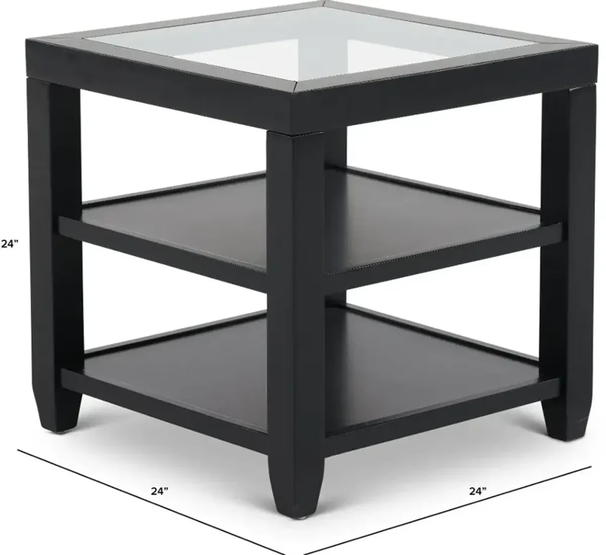 Cordero Black End Table