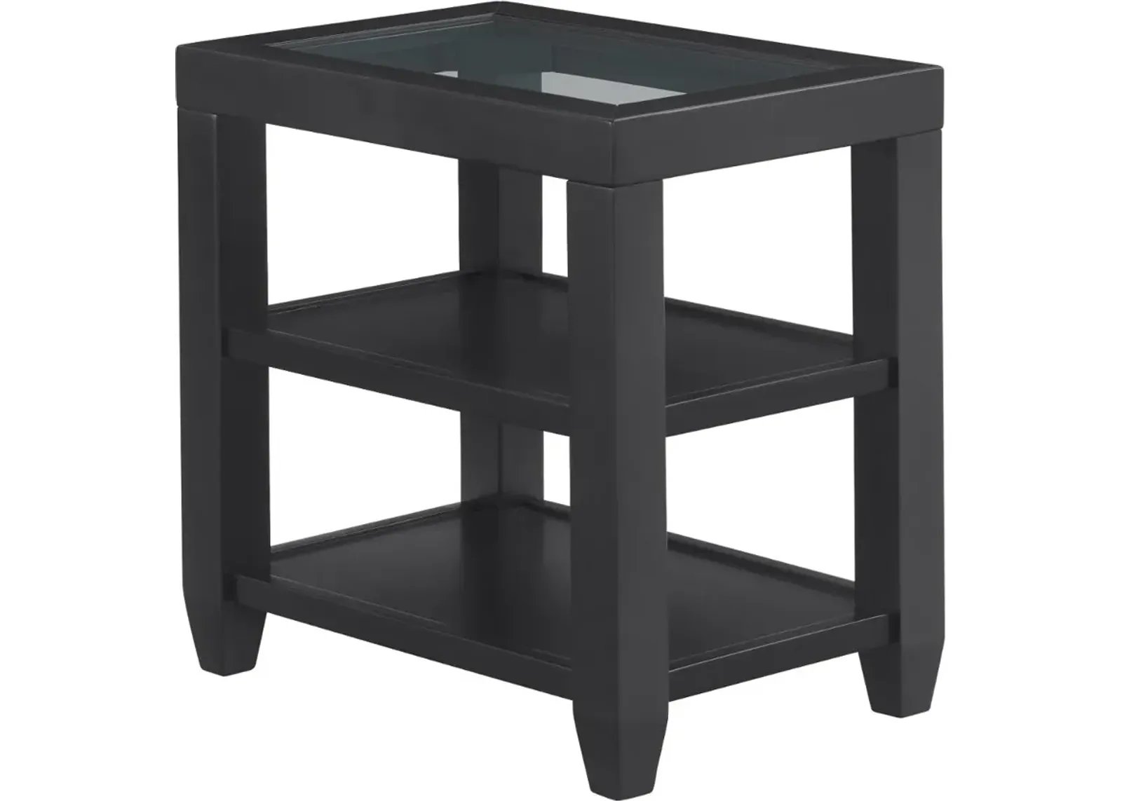 Cordero Black Chairside Table