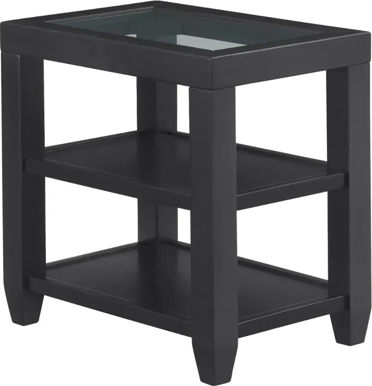 Cordero Black Chairside Table