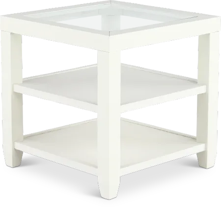 Cordero White End Table