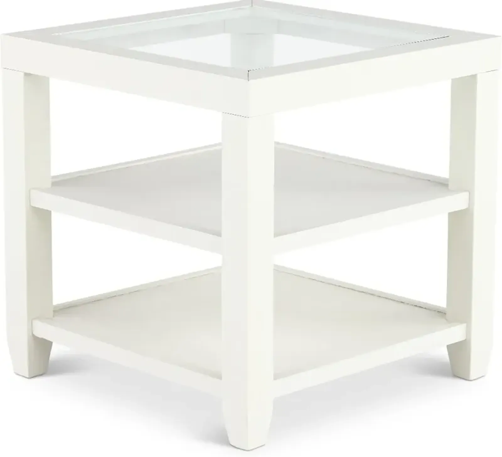 Cordero White End Table