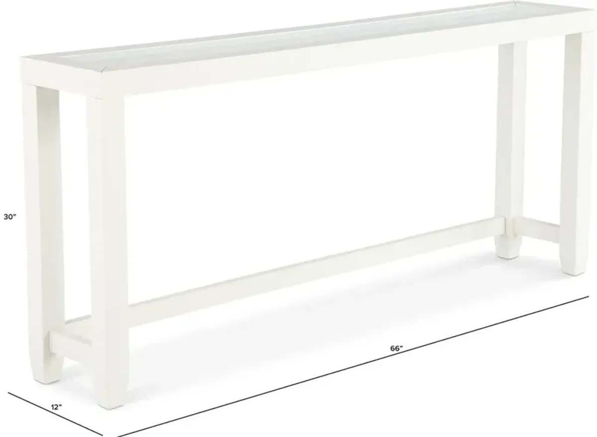 Cordero White Console Table