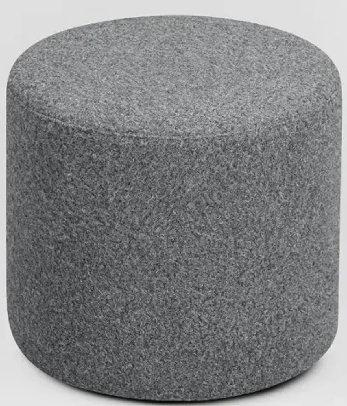 Garret Gray Round Ottoman