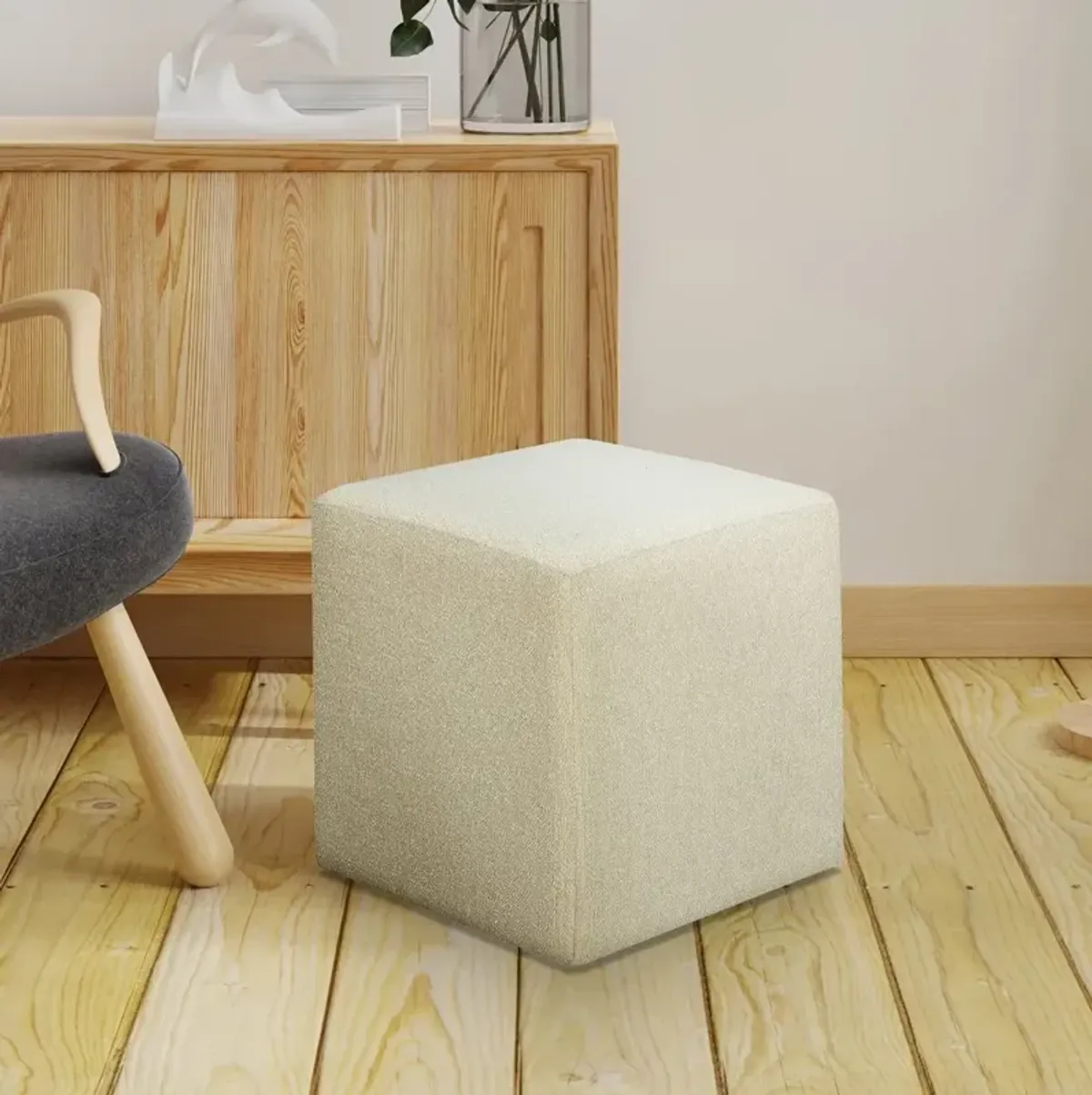 Grady Snow Square Ottoman