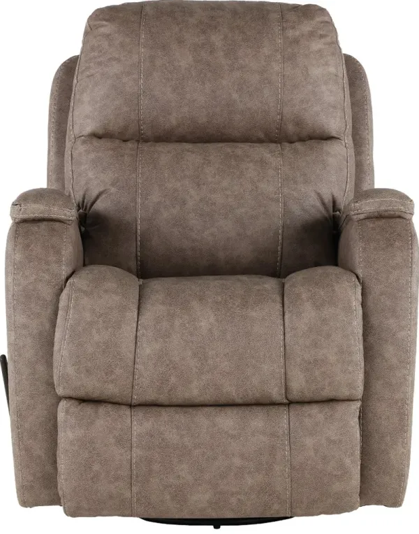 Zena Bolero Taupe Swivel Glider Recliner