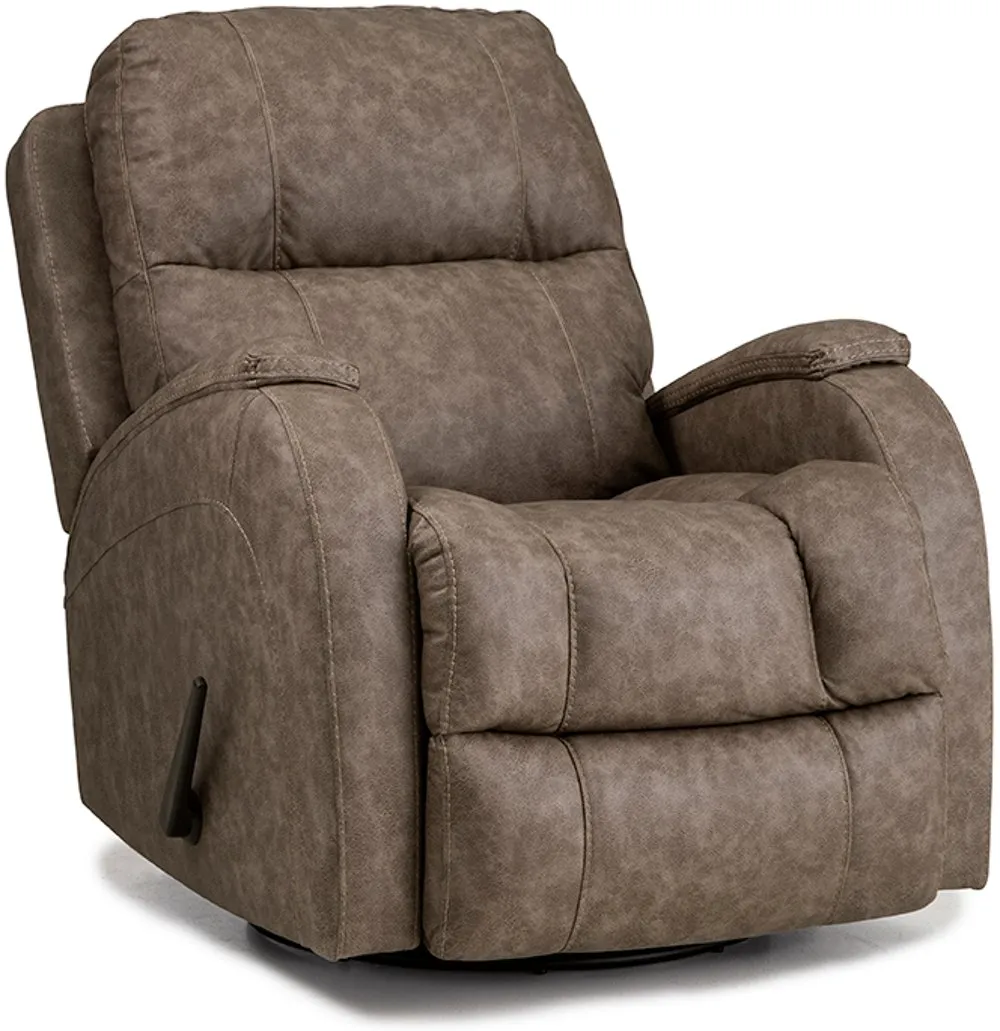 Zena Bolero Taupe Swivel Glider Recliner