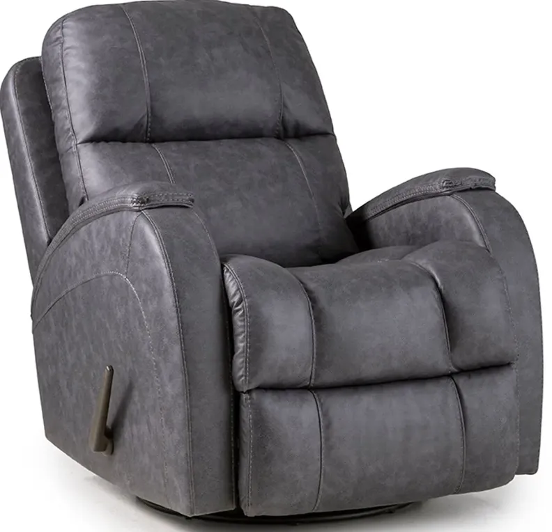 Zena Bolero Graphite Swivel Glider Recliner