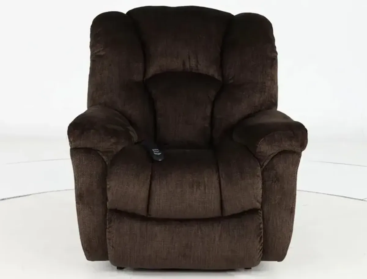 Equalizer Fudge Dark Brown Power Lift Recliner