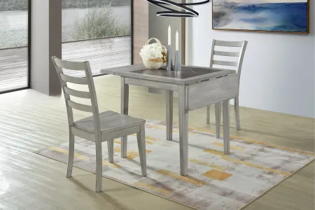 Arkose Gray 3 Piece Dining Room Set