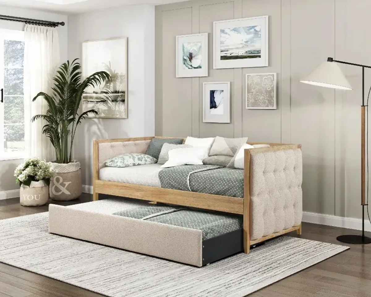 Dearborn Oak Twin Daybed with Trundle