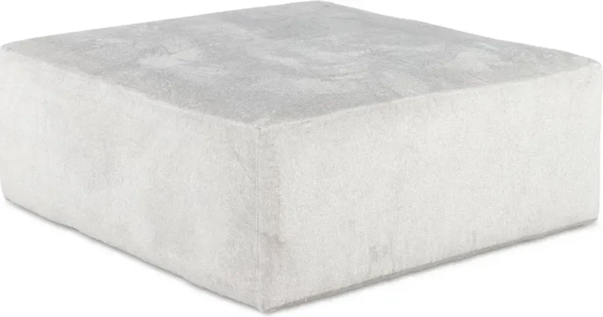 Titan Gray Cocktail Ottoman