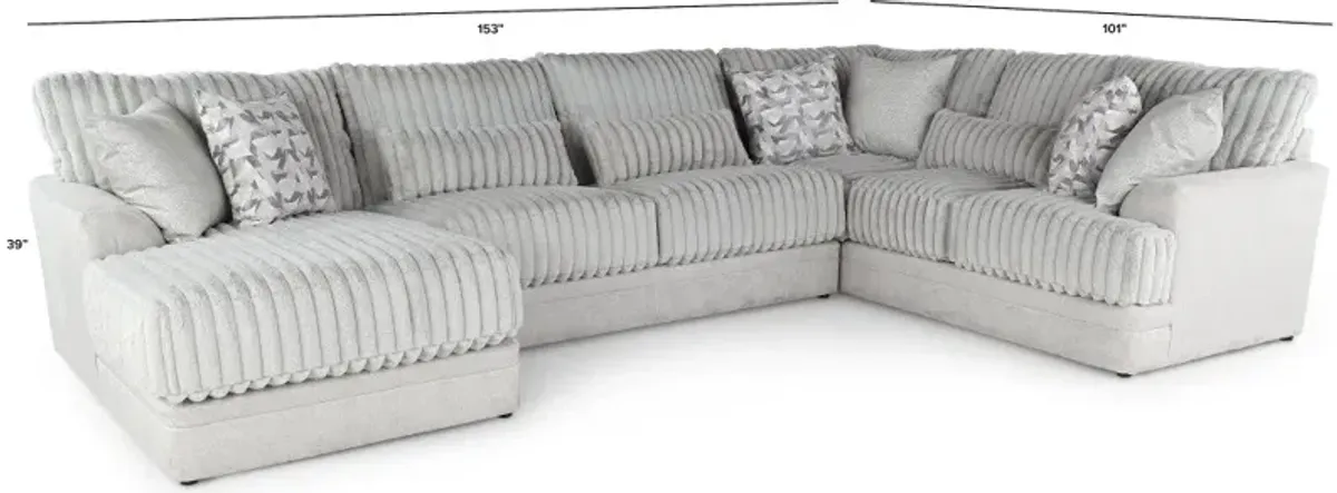 Titan Gray 3 Piece Sectional