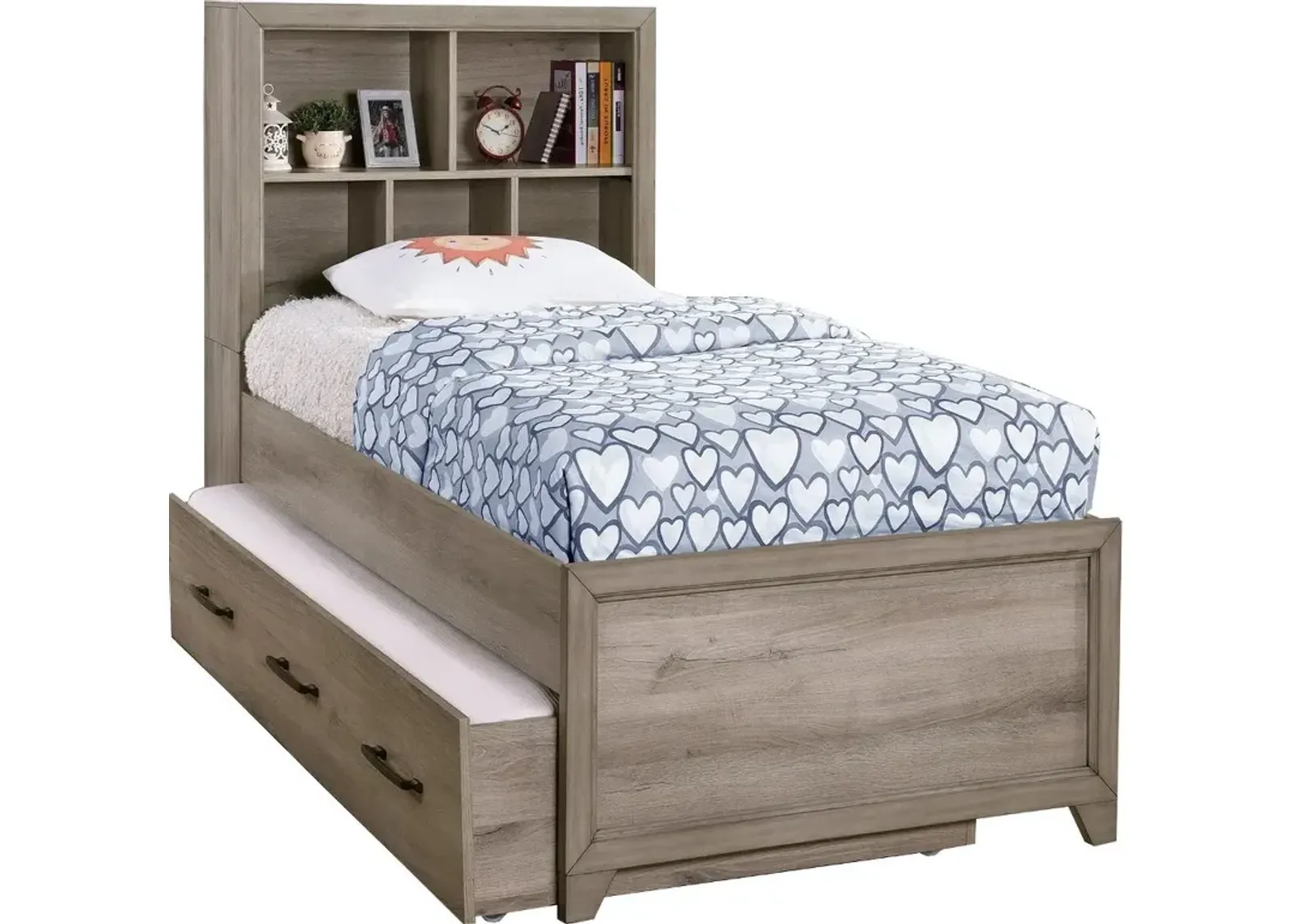 River Creek Natural Birch Twin Bed with Trundle