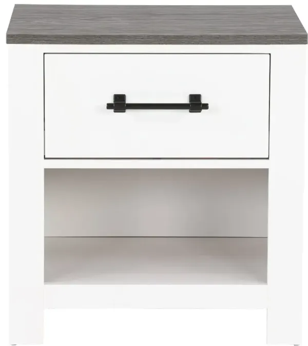 St. James White Nightstand