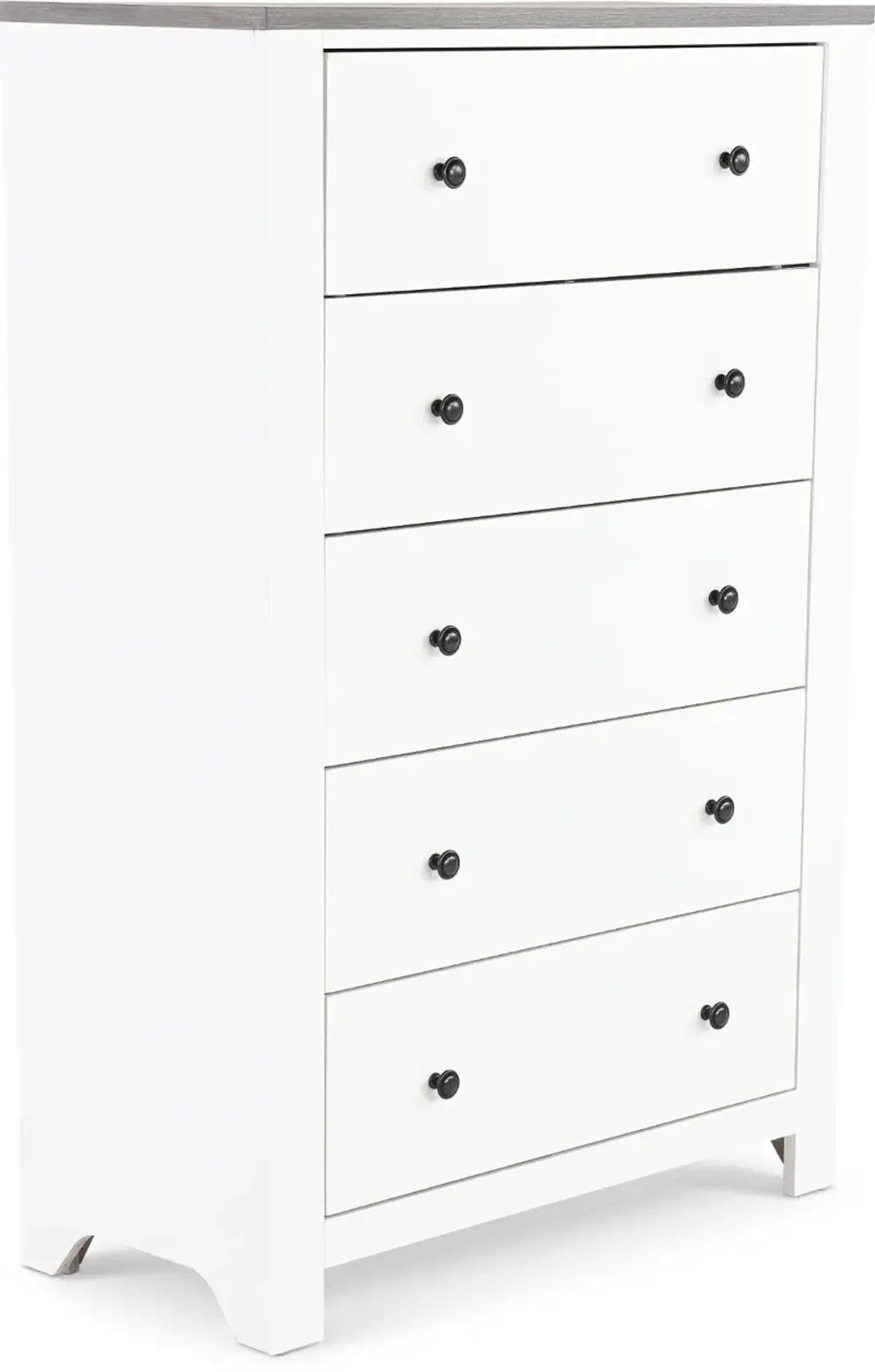 St. James White Chest of Drawers