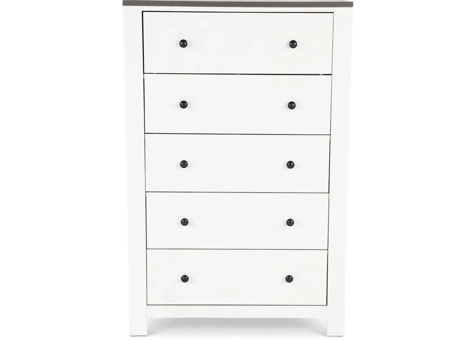 St. James White Chest of Drawers