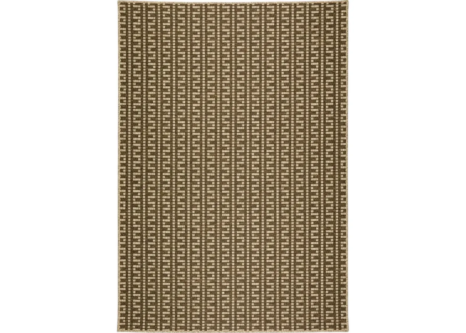 Bali 8 x 10 Egypt Key Brown Outdoor Patio Rug