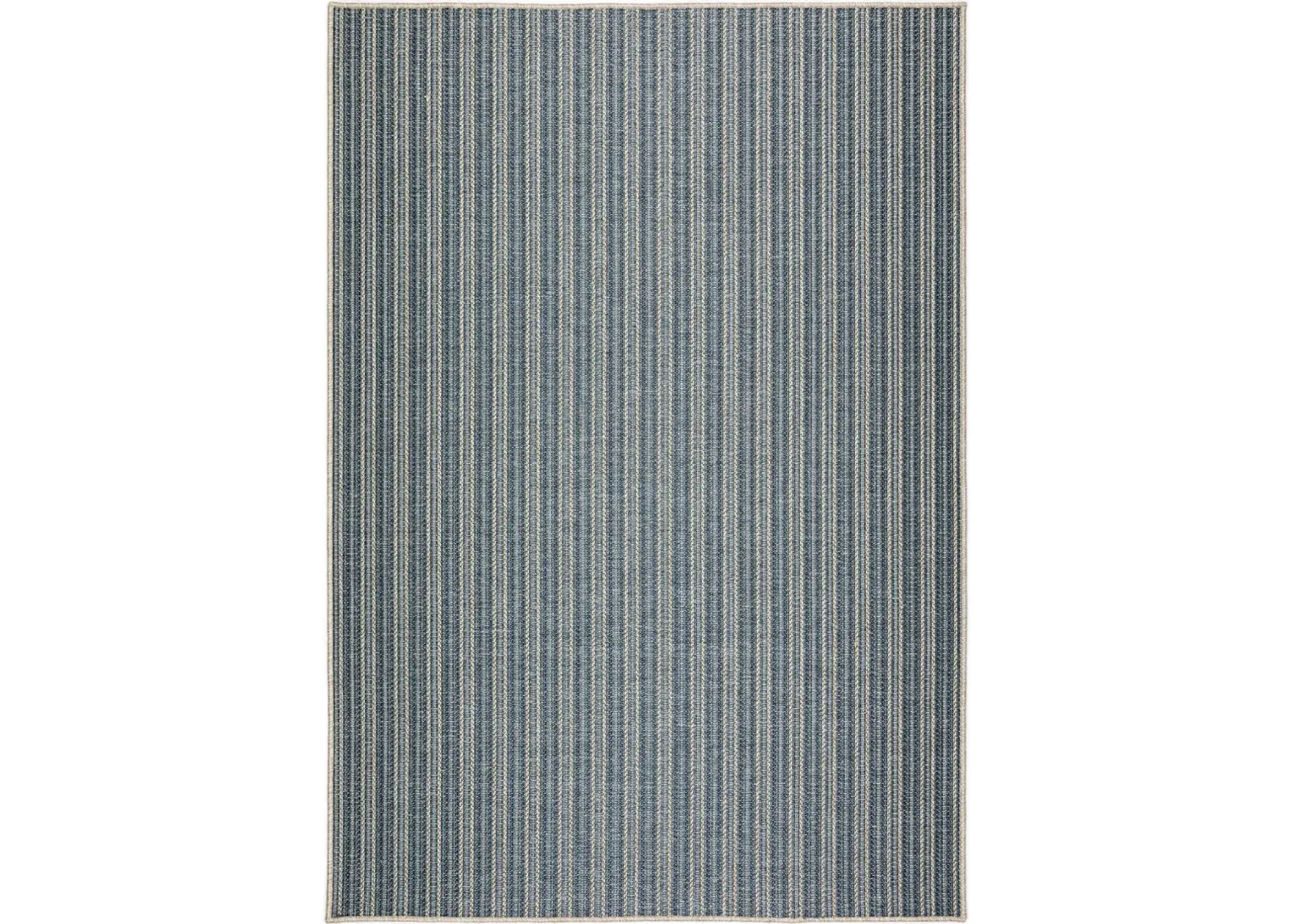 Bali 8 x 10 Denim Stripe Outdoor Patio Rug