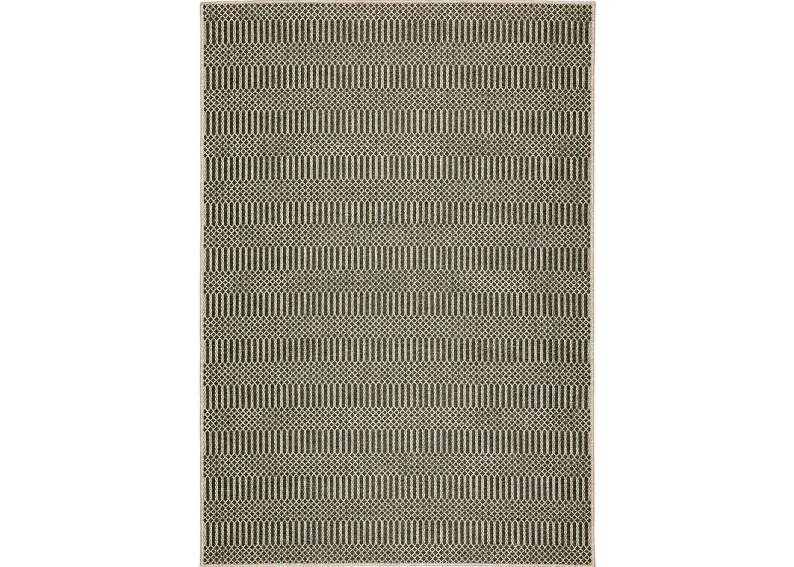 Bali 8 x 10 Grasse Charcoal Outdoor Patio Rug