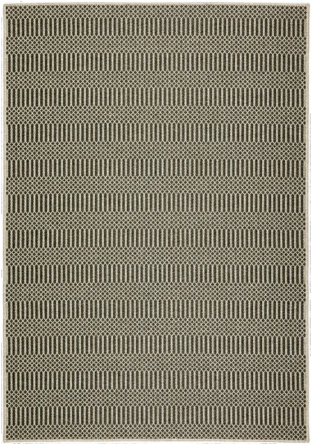 Bali 8 x 10 Grasse Charcoal Outdoor Patio Rug
