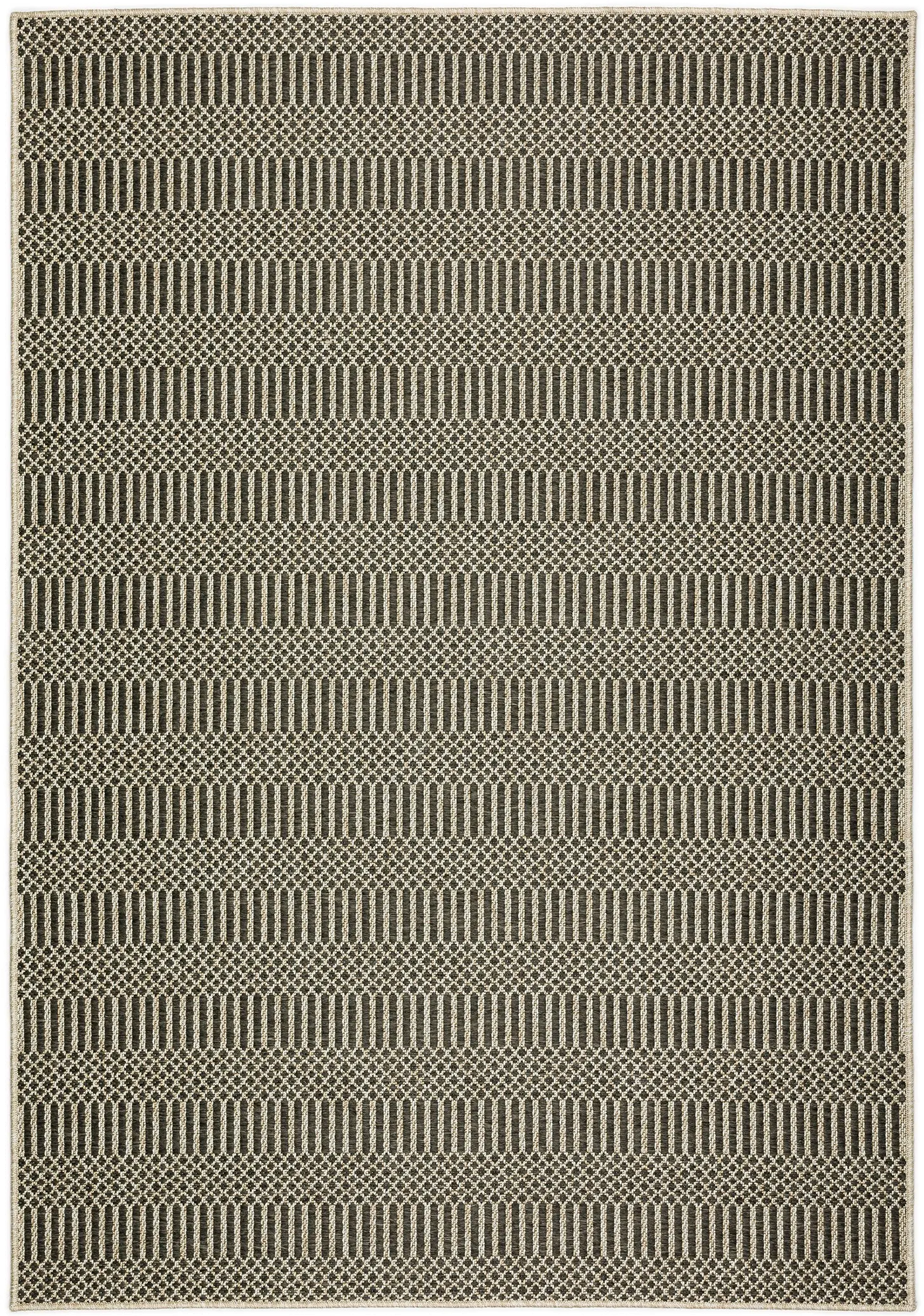 Bali 8 x 10 Grasse Charcoal Outdoor Patio Rug