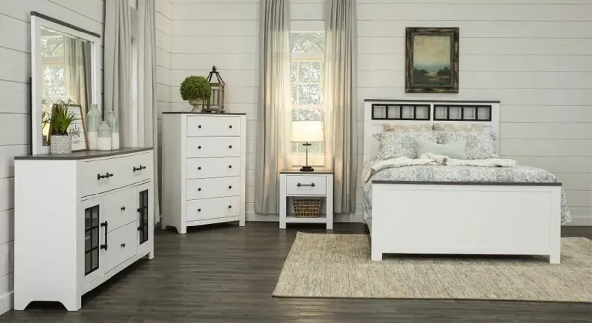 St. James White Queen Bed