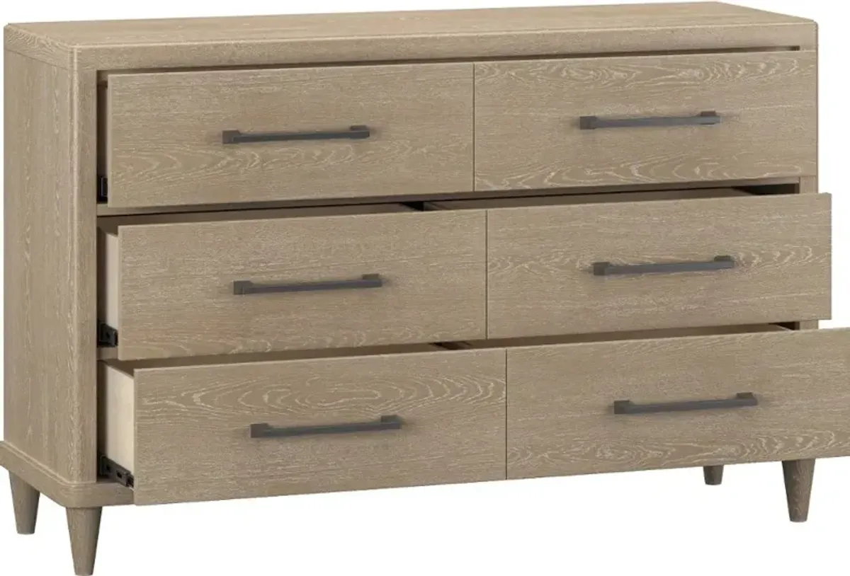 Portside Light Oak Dresser