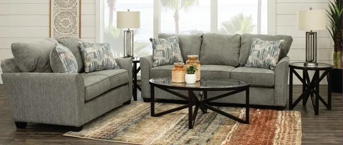 Tara Gray 7 Piece Living Room Set