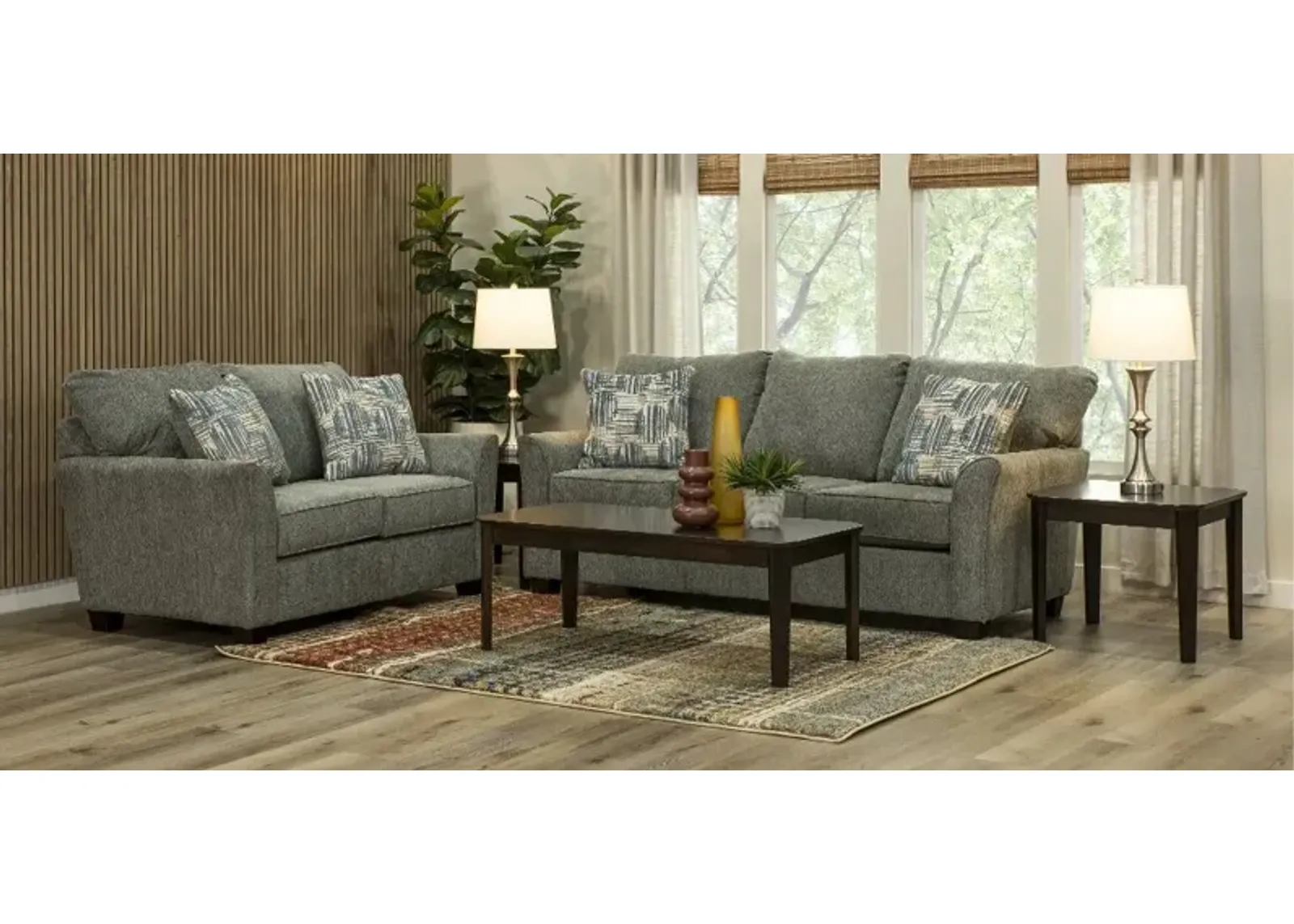 Tara Gray 7 Piece Living Room Set