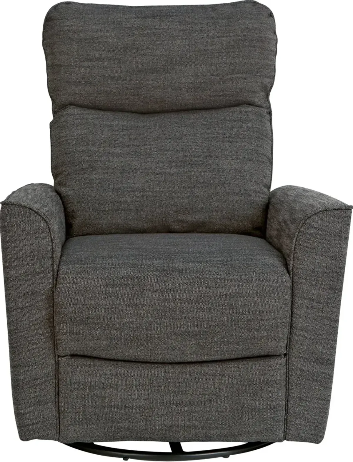 Soho Dark Gray Comfort Swivel Glider