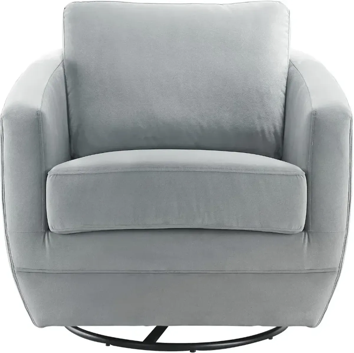 Gogh Gray Mid-Century Swivel Glider