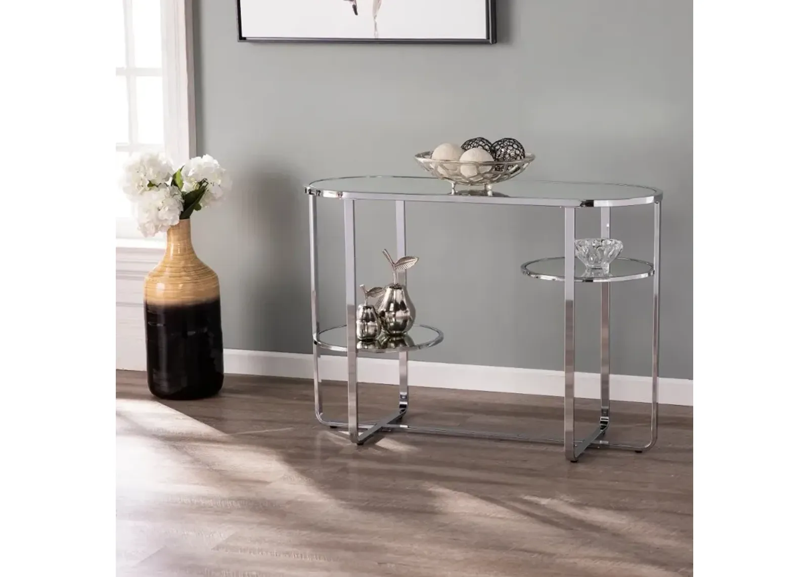 Maxina Mirrored Console Table