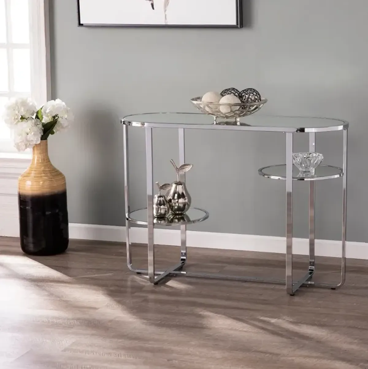 Maxina Mirrored Console Table