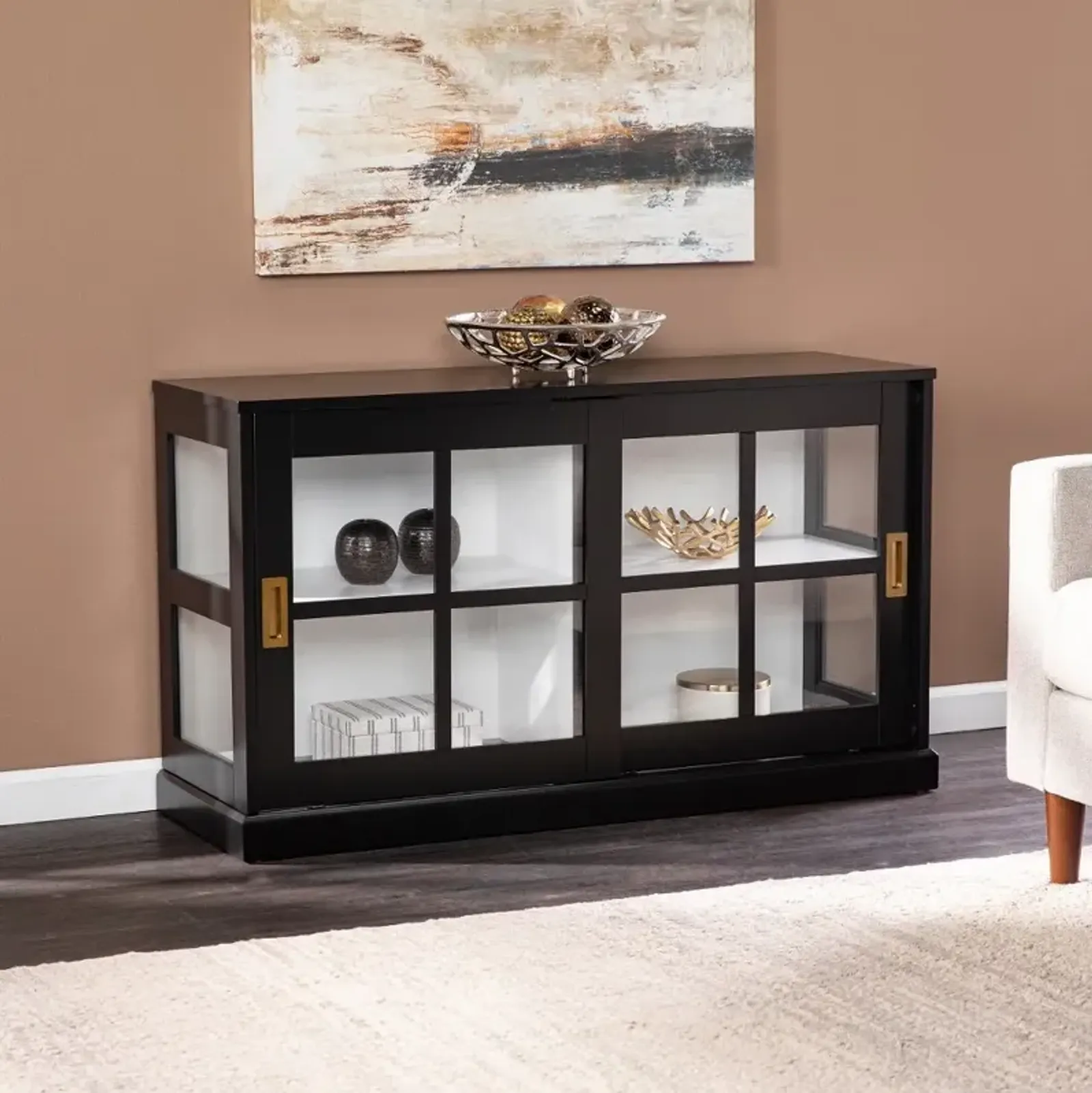 Byward Black Curio Cabinet