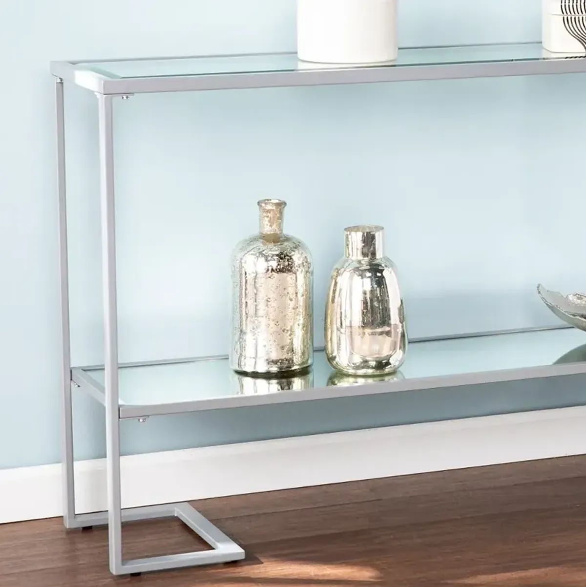 Horten Silver Narrow Console Table