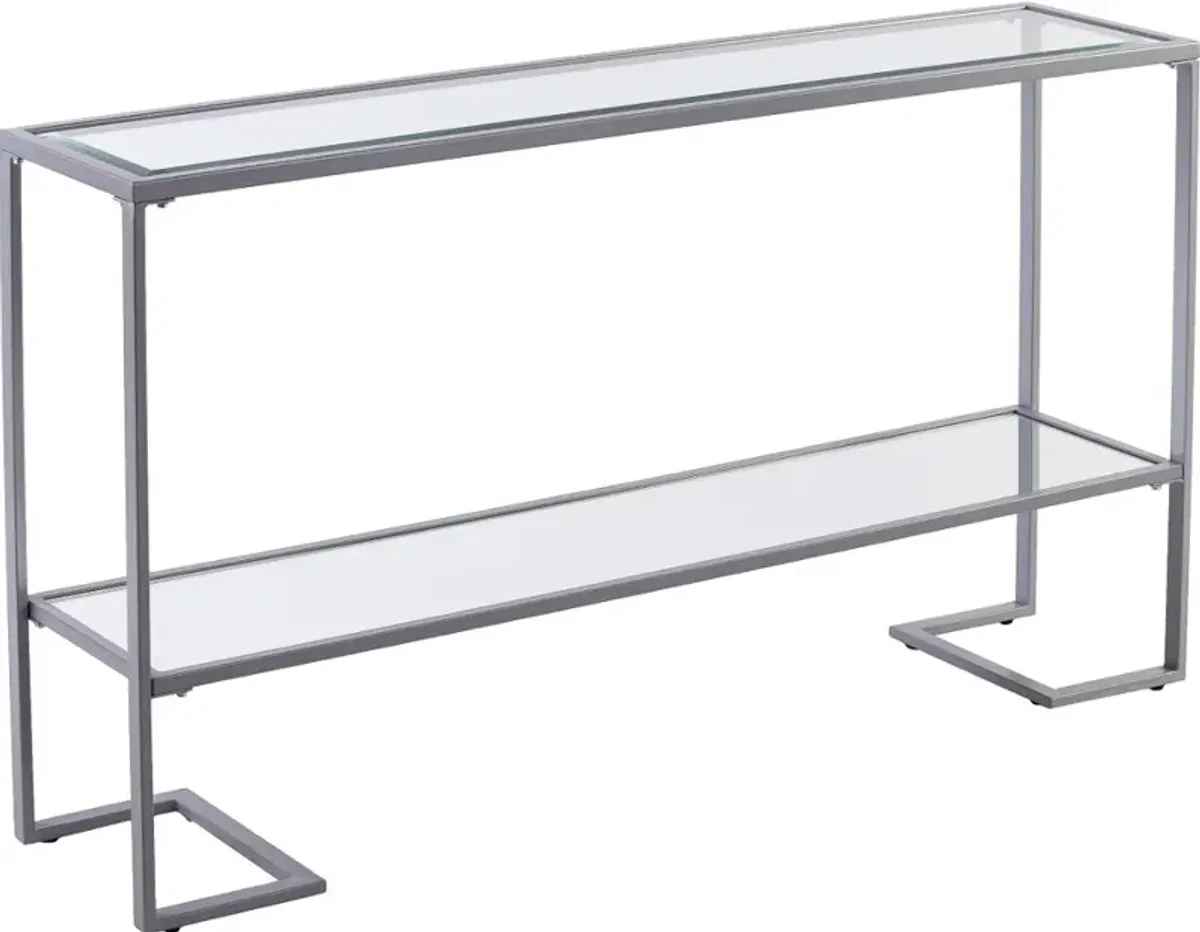 Horten Silver Narrow Console Table