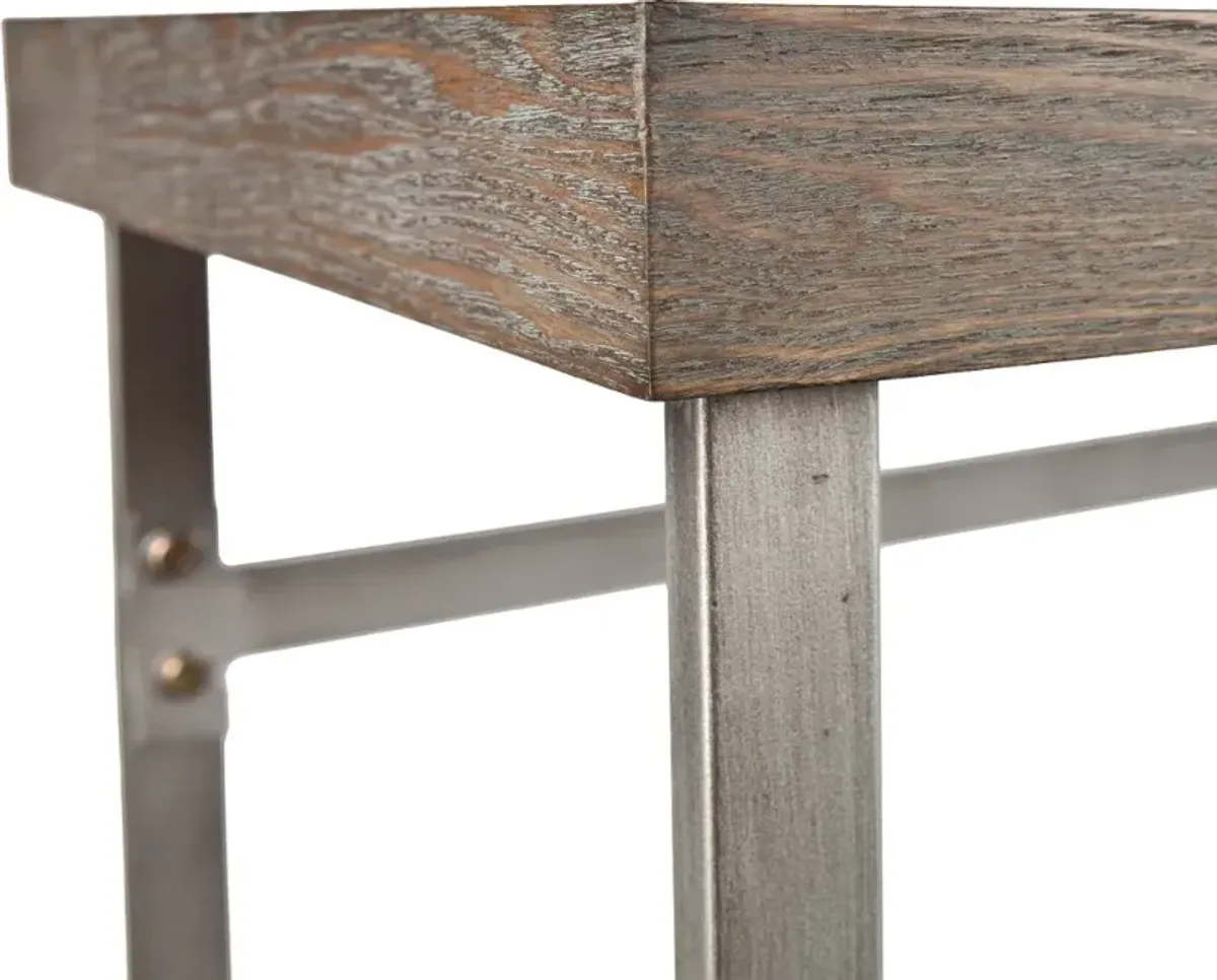 Nolan Brown & Silver Console Table