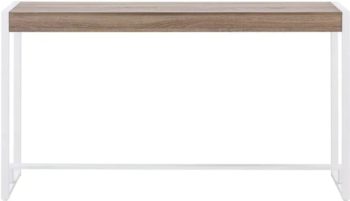 Holly & Martin Macen Mocha Gray & White Console Table