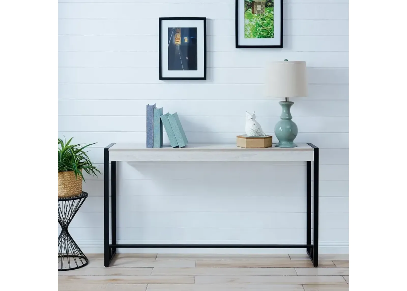 Holly & Martin Macen Distressed White Console Table