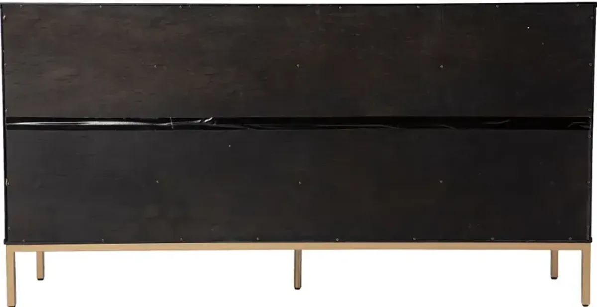 Marradi Black & Gold Sideboard Cabinet