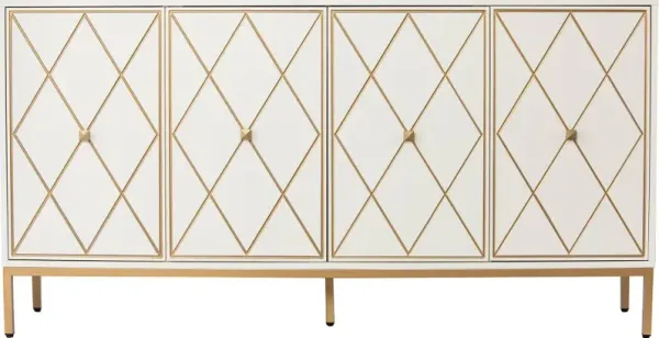Marradi Cream & Gold Sideboard Cabinet
