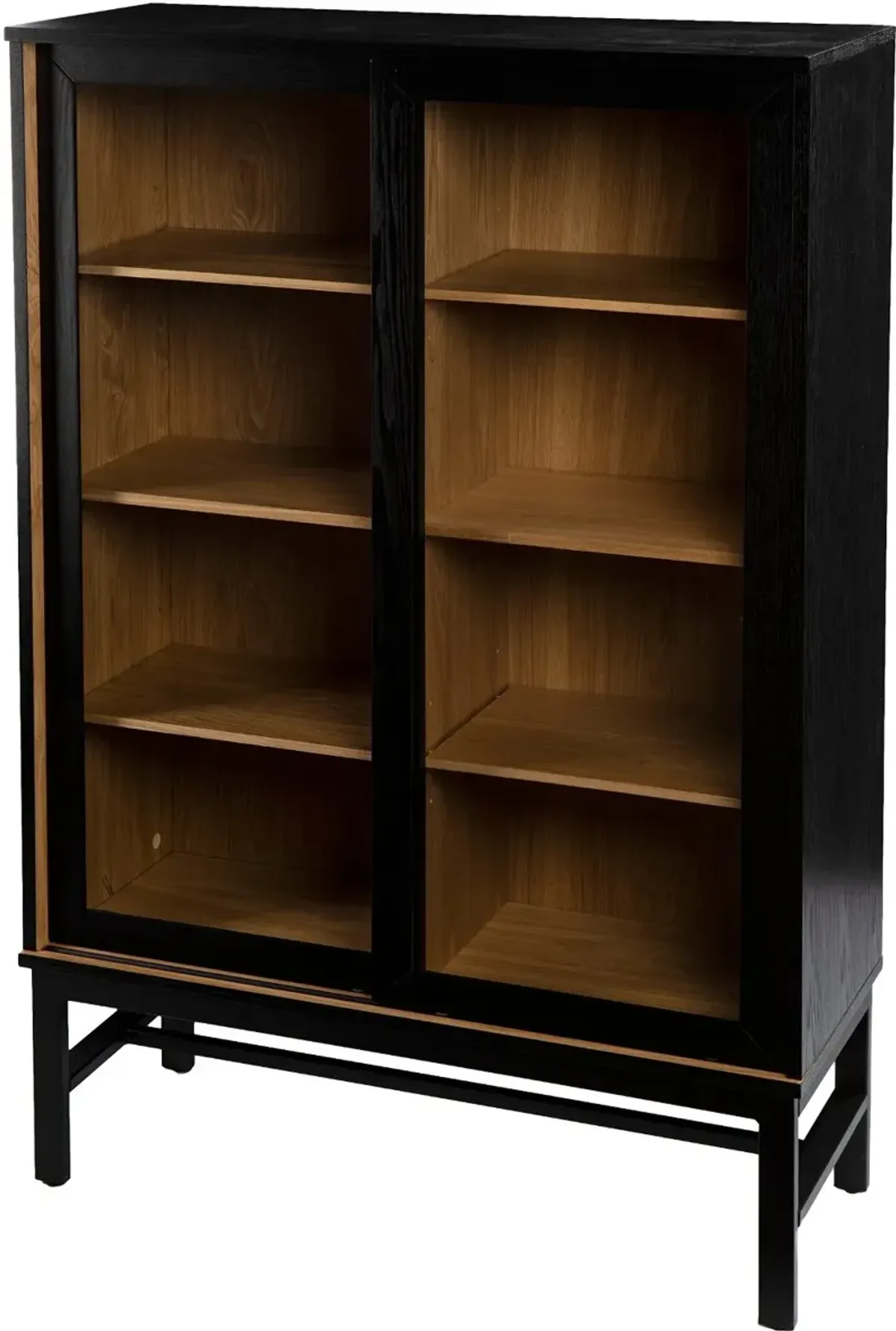 Hearzly Black Display Cabinet