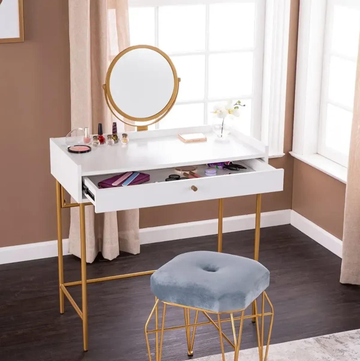 Derald Vanity Table with Mirror