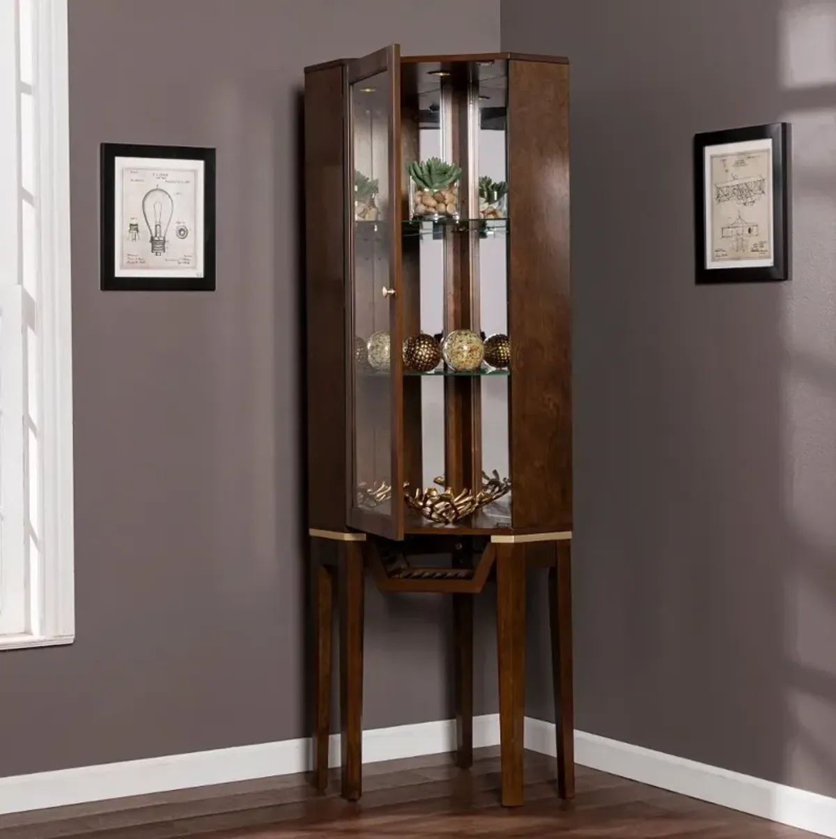 Kennbeck Corner Bar Cabinet