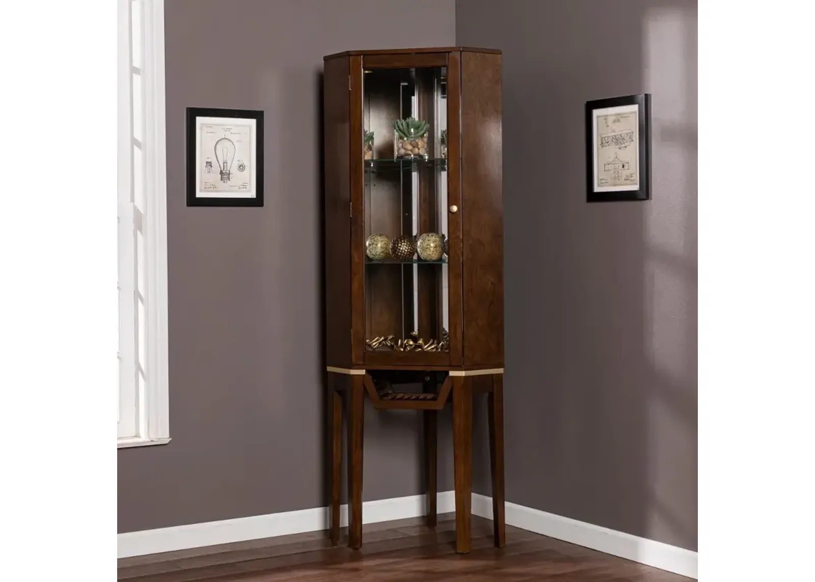 Kennbeck Corner Bar Cabinet